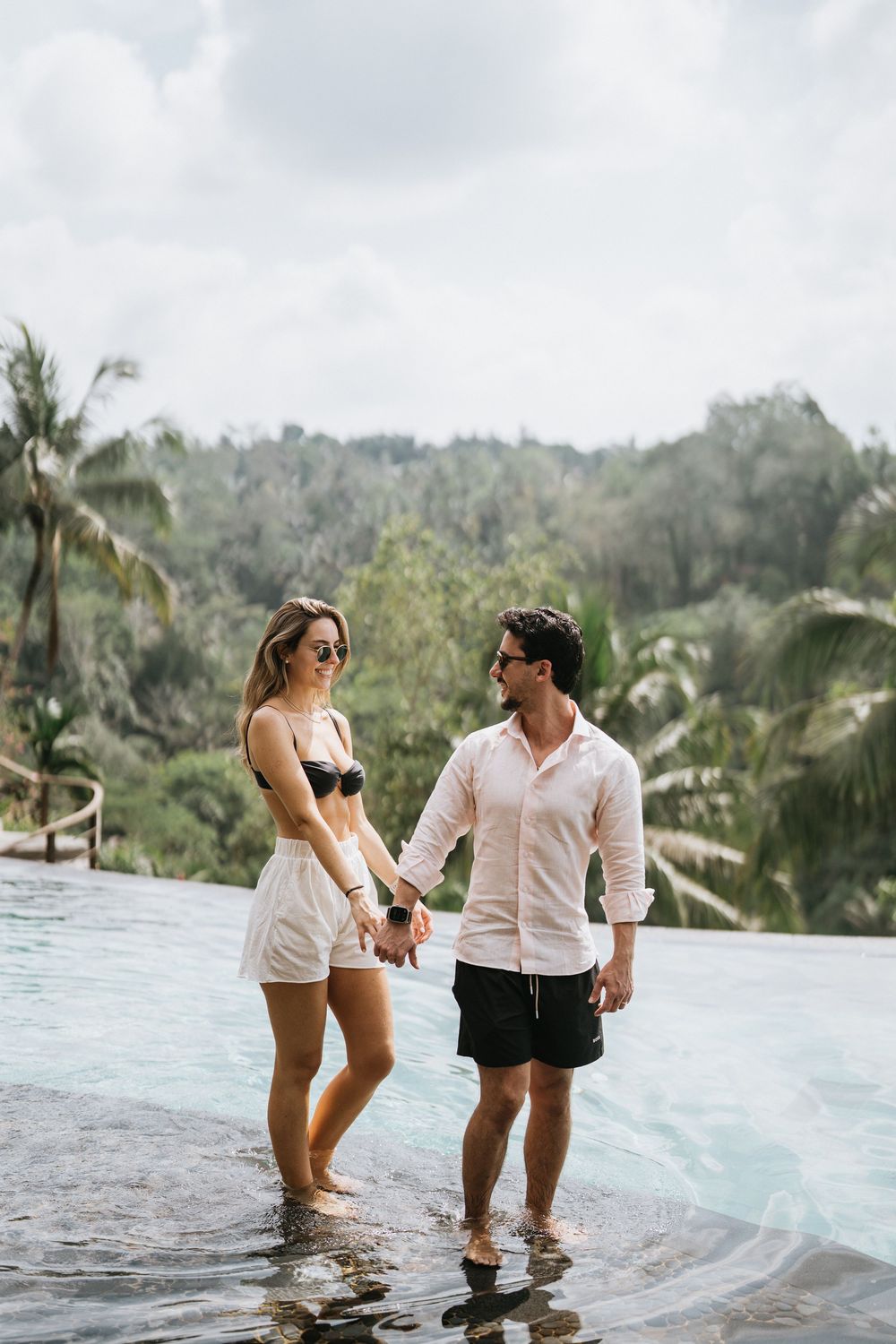 Honeymoon couple photography in Bali at a luxury resort
