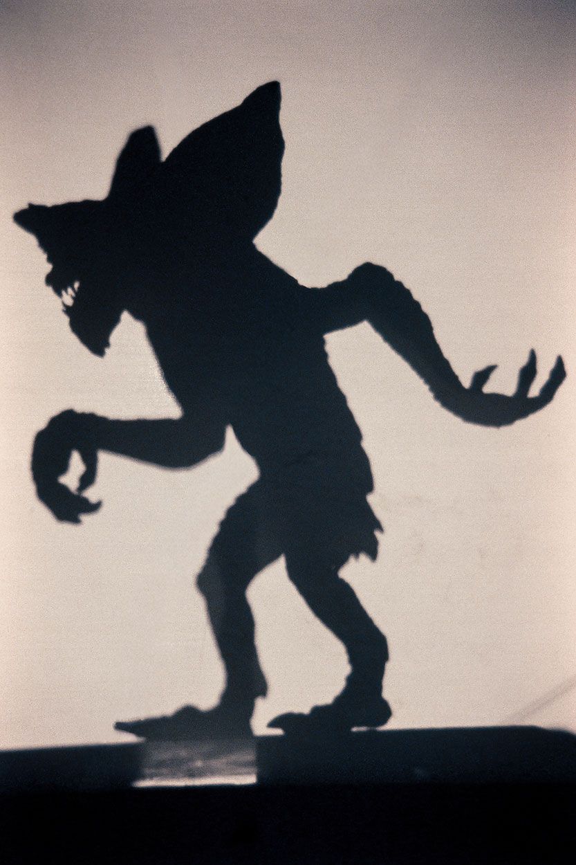 Gremlins shadow puppets