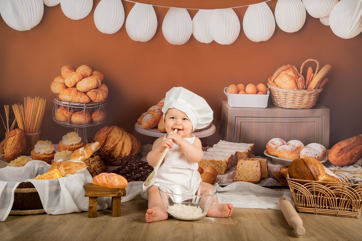 mini séance photo à thème boulanger studio photographe bébé enfant famille Corse Venzolasca Bastia Borgo Folelli Furiani Moriani