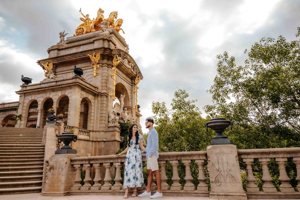 Magical morning light proposal Barcelona