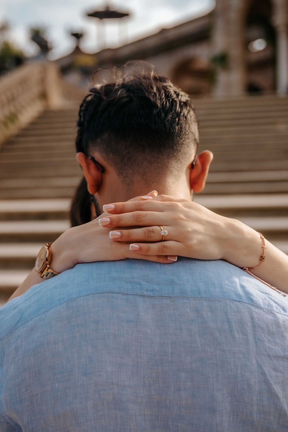 Natural couple photography Ciutadella Park
