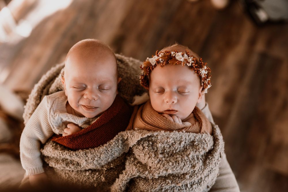 Twin newborn session
