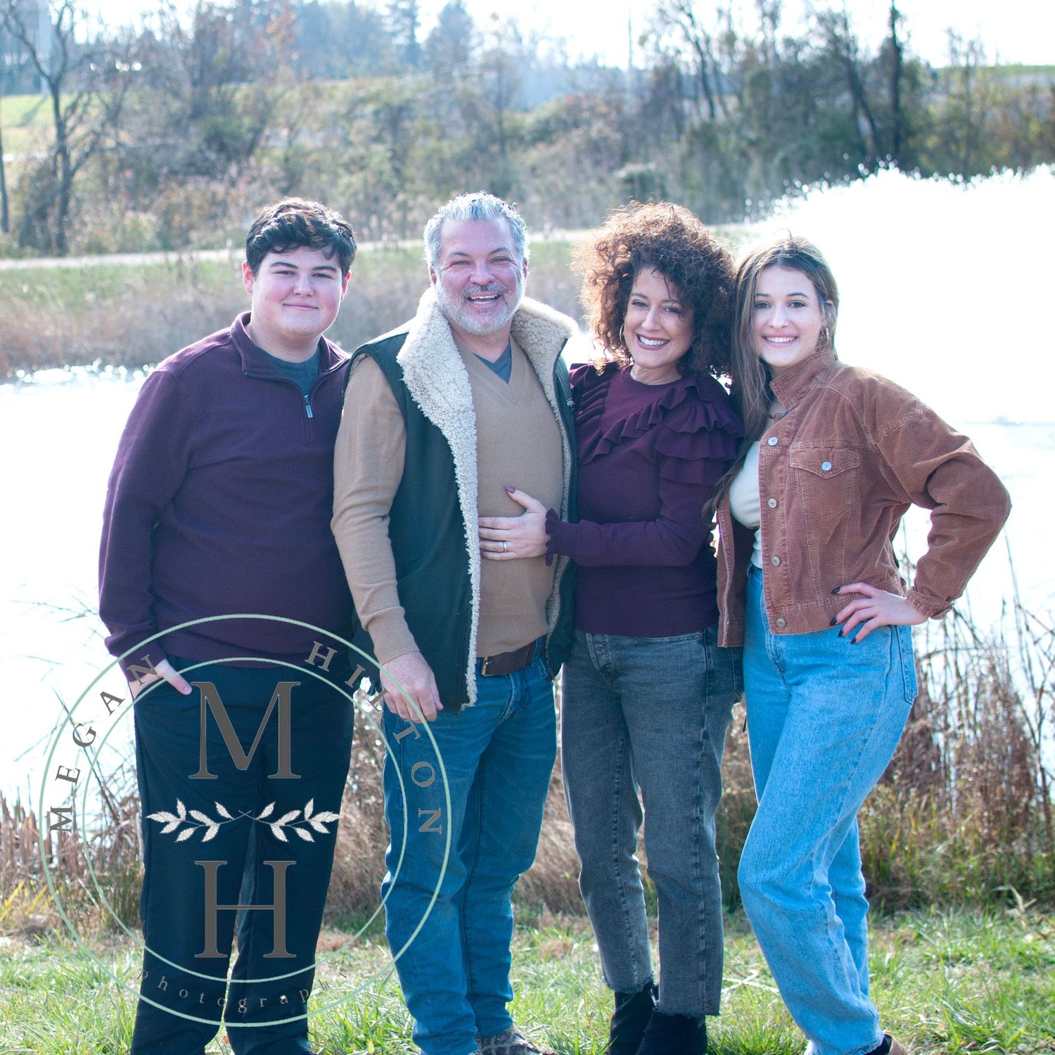 Photo of family with two teens
