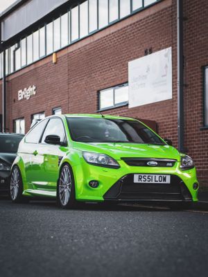 Static shot of a Ford Focus RS