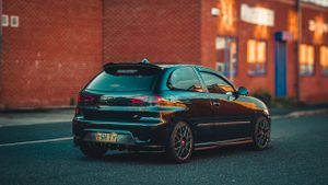 Static shot of a Seat Ibiza FR