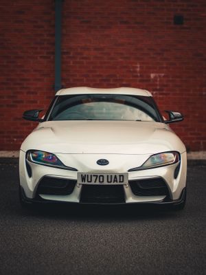 Static shot of a Toyota Supra