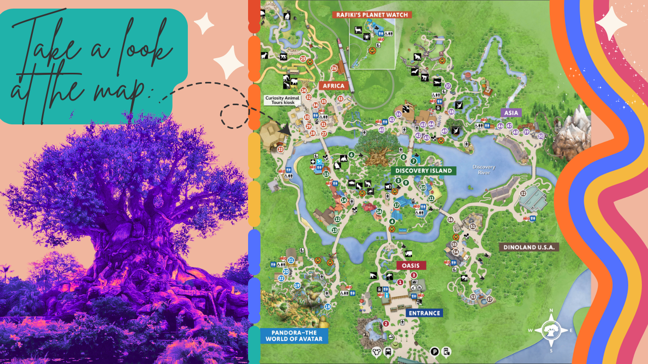 A collage of map screen captures showing bright rainbow effects and trails overlaid on satellite imagery.