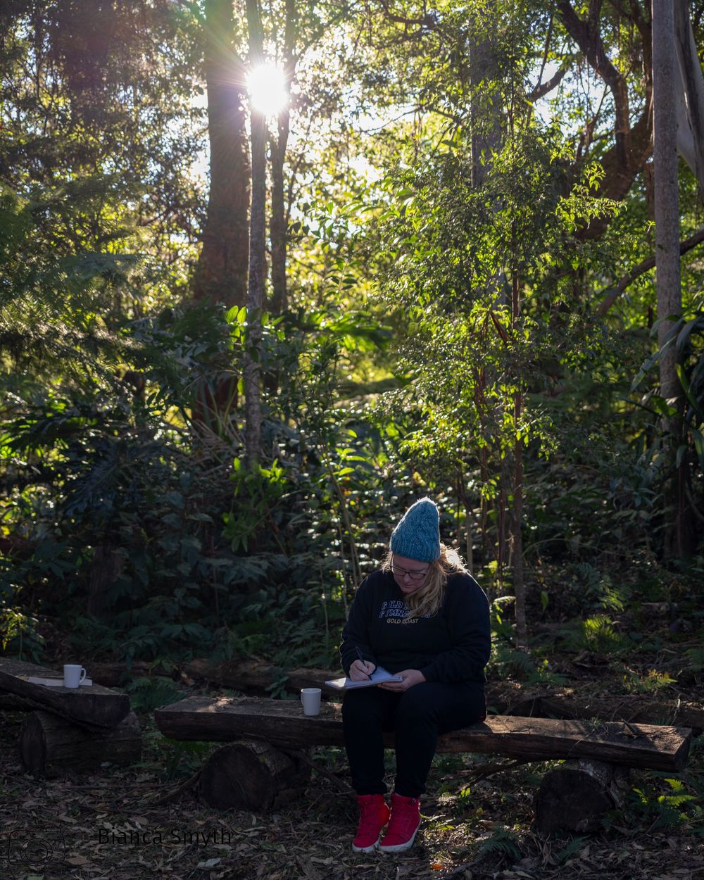 A person enjoying some solitude