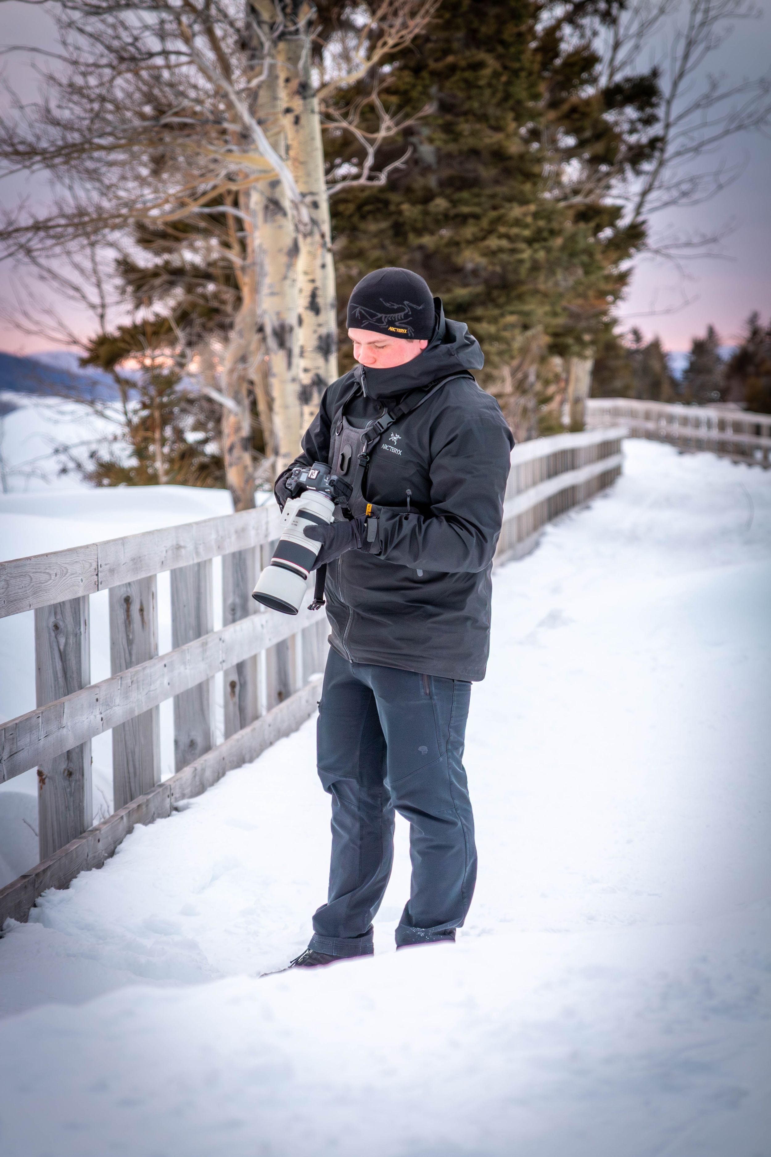 photo portrait d'un photographe