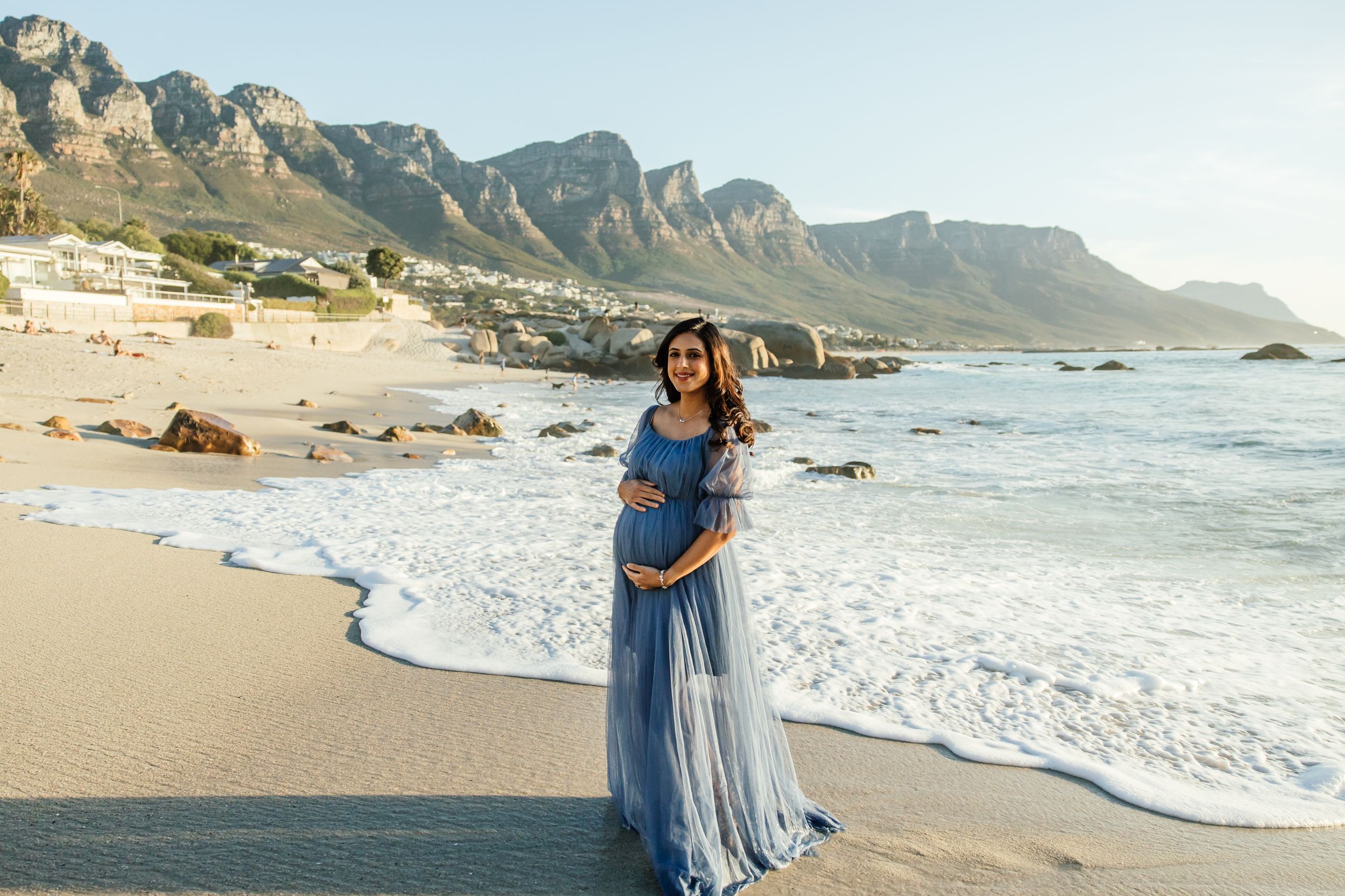 Cape Town Wedding and Engagement Photographer.Maternity shoot  at Clifton , Cape Town captured by Melissa Van Riel Photography
