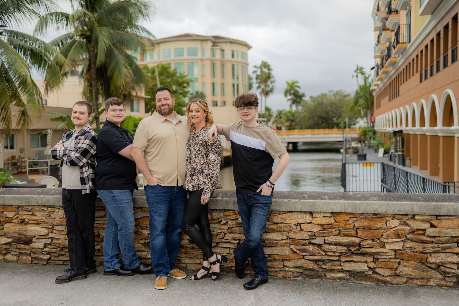 Family Photoshoot taken at las Olas in fort lauderdale