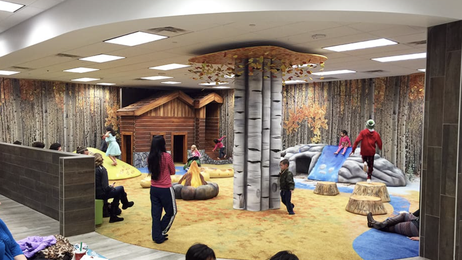full view of the children's play area in the Southwest plaza mall, Littleton, CO