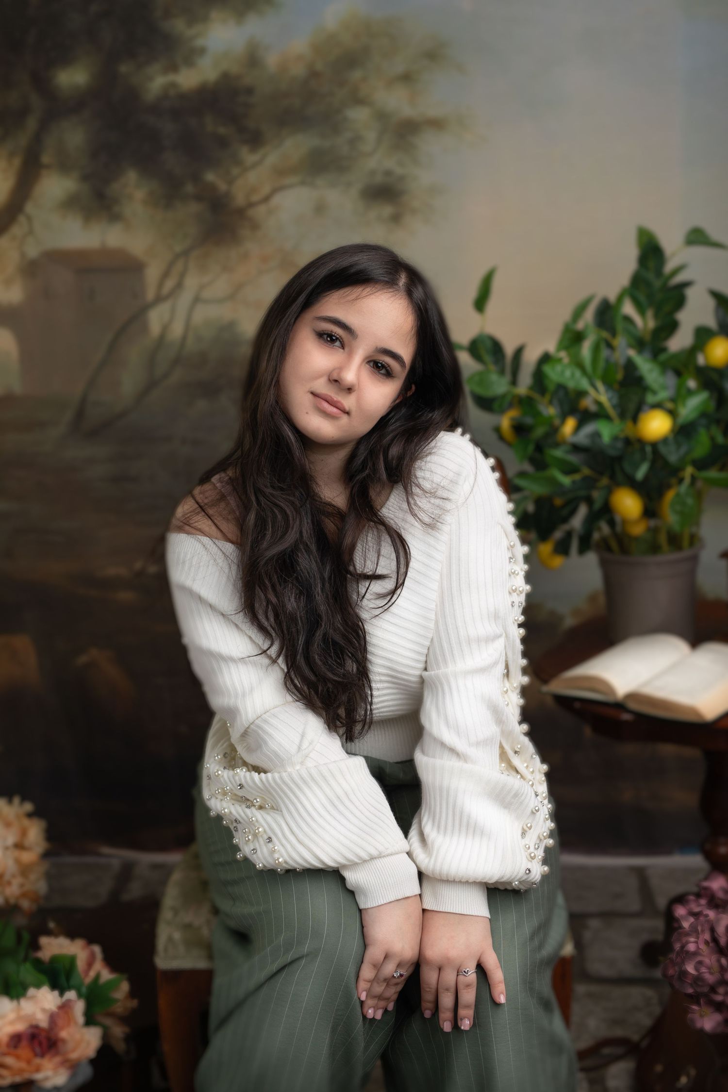 Portret absolvire elegant stil clasic Oradea
