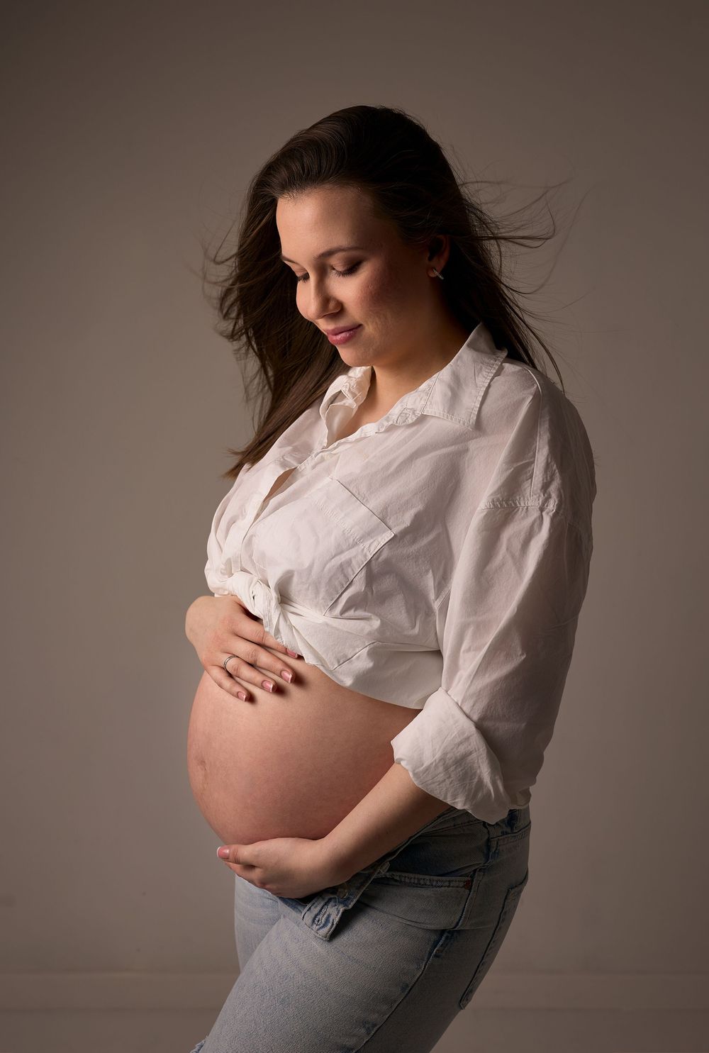 kismama pocak portré fotozas