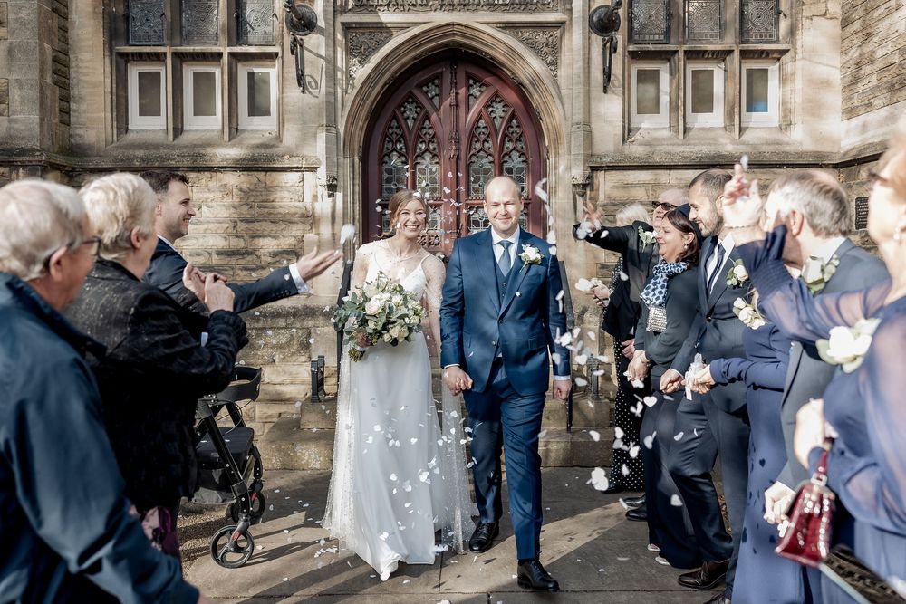 Natural wedding moment at the Gilstrap Registry office Nottinghamshire.