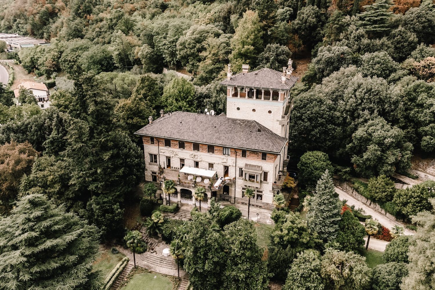 Lake Iseo destination wedding in an Art Nouveau Italian villa