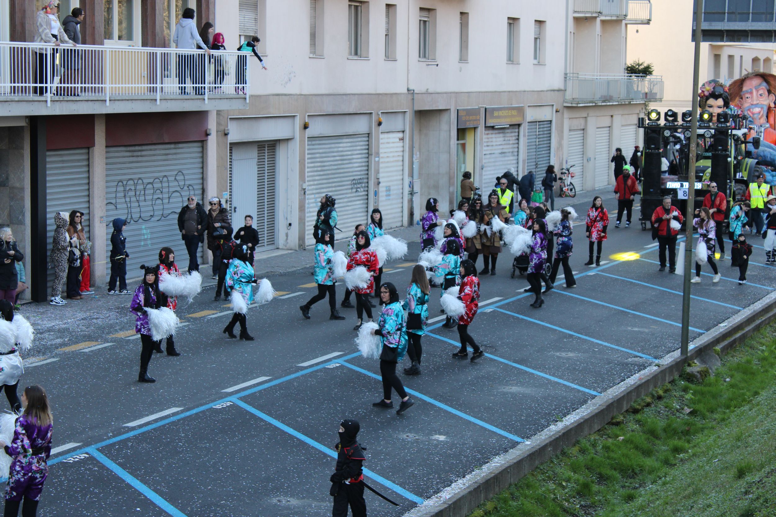 Treviso Carnival Parade 2026. The Friends of the Falzè Carnival with the show “Landing in the East”.