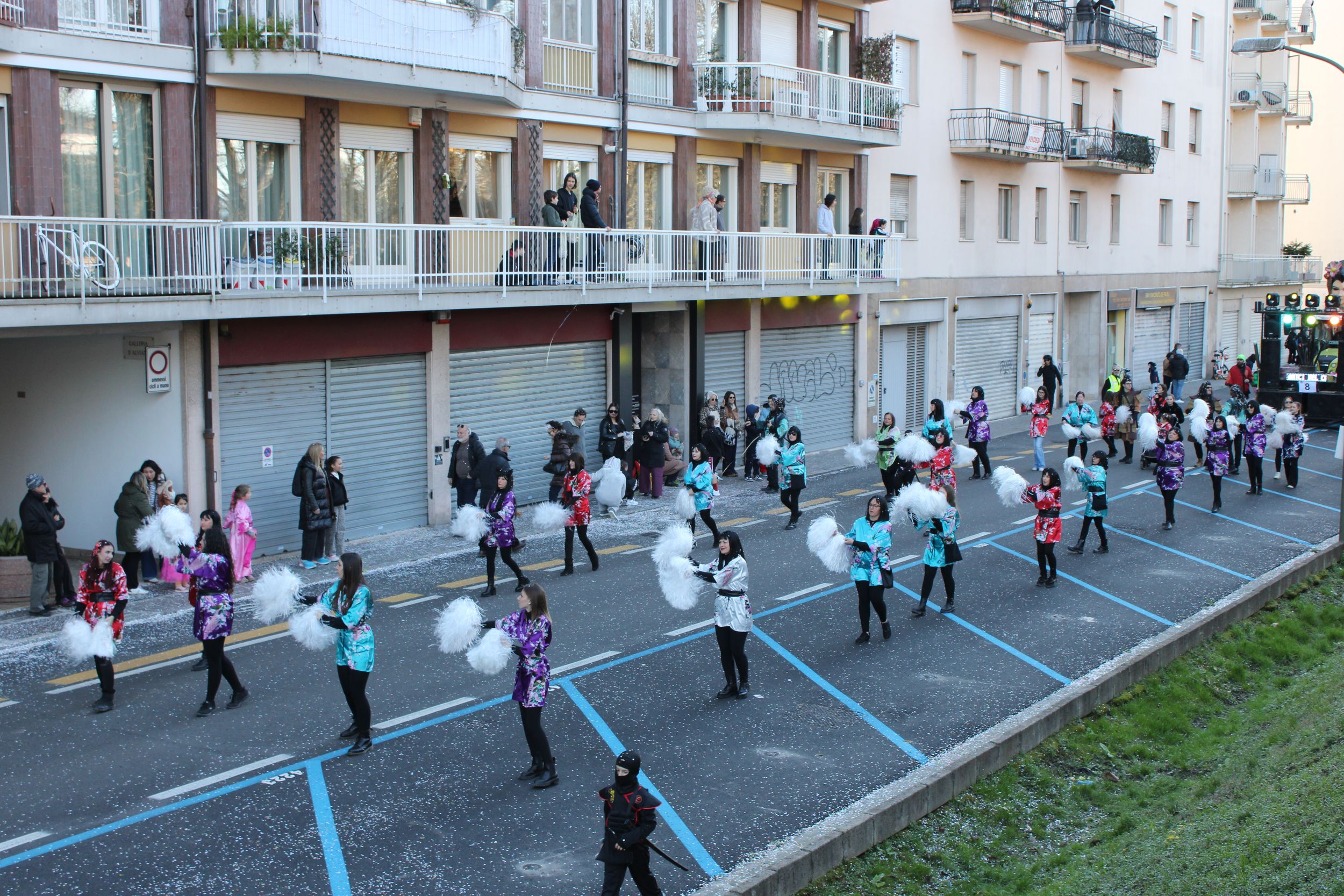 Treviso Carnival Parade 2026. The Friends of the Falzè Carnival with the show “Landing in the East”.