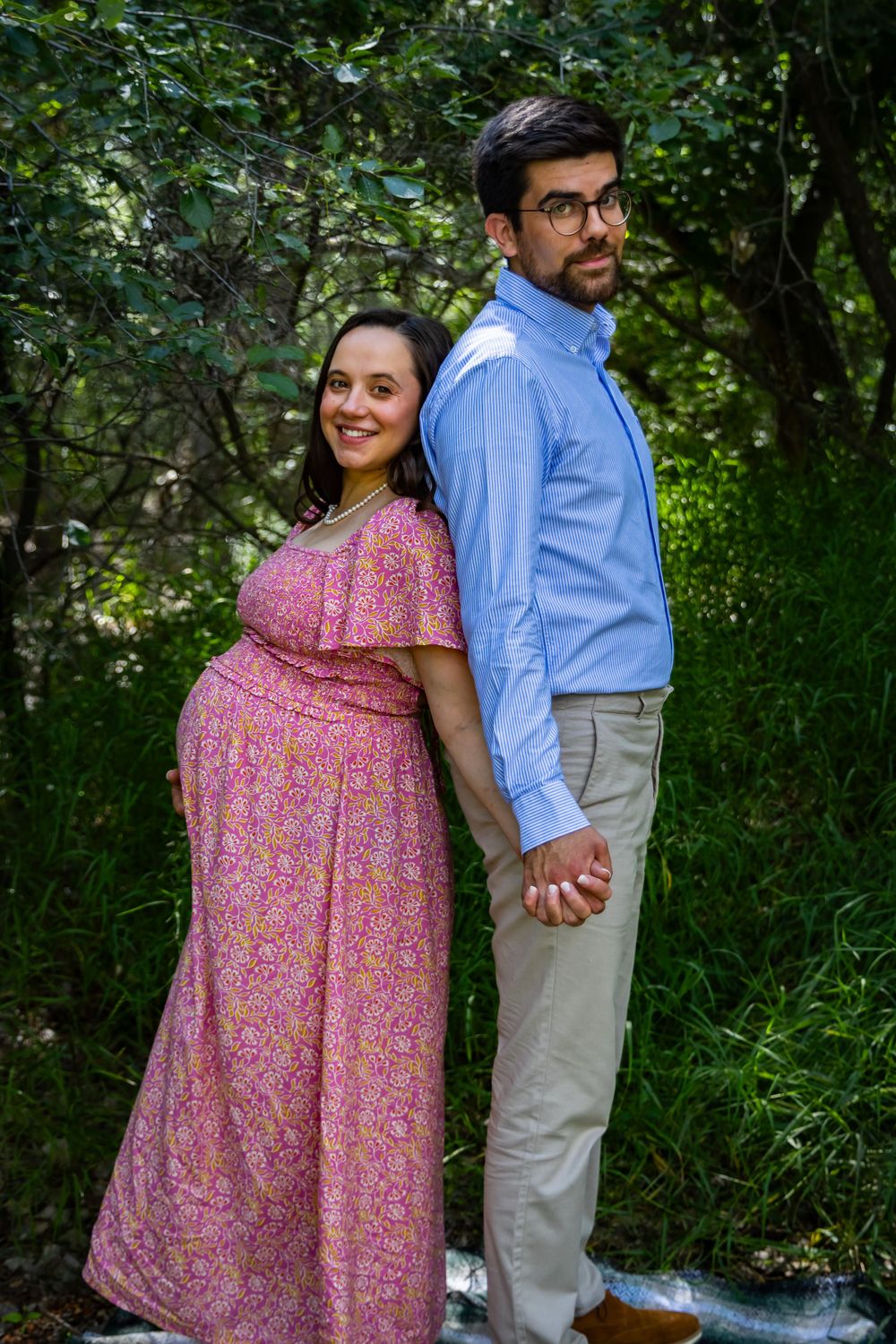a couple in the trees.
