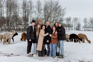 alpacas join in on the family fun