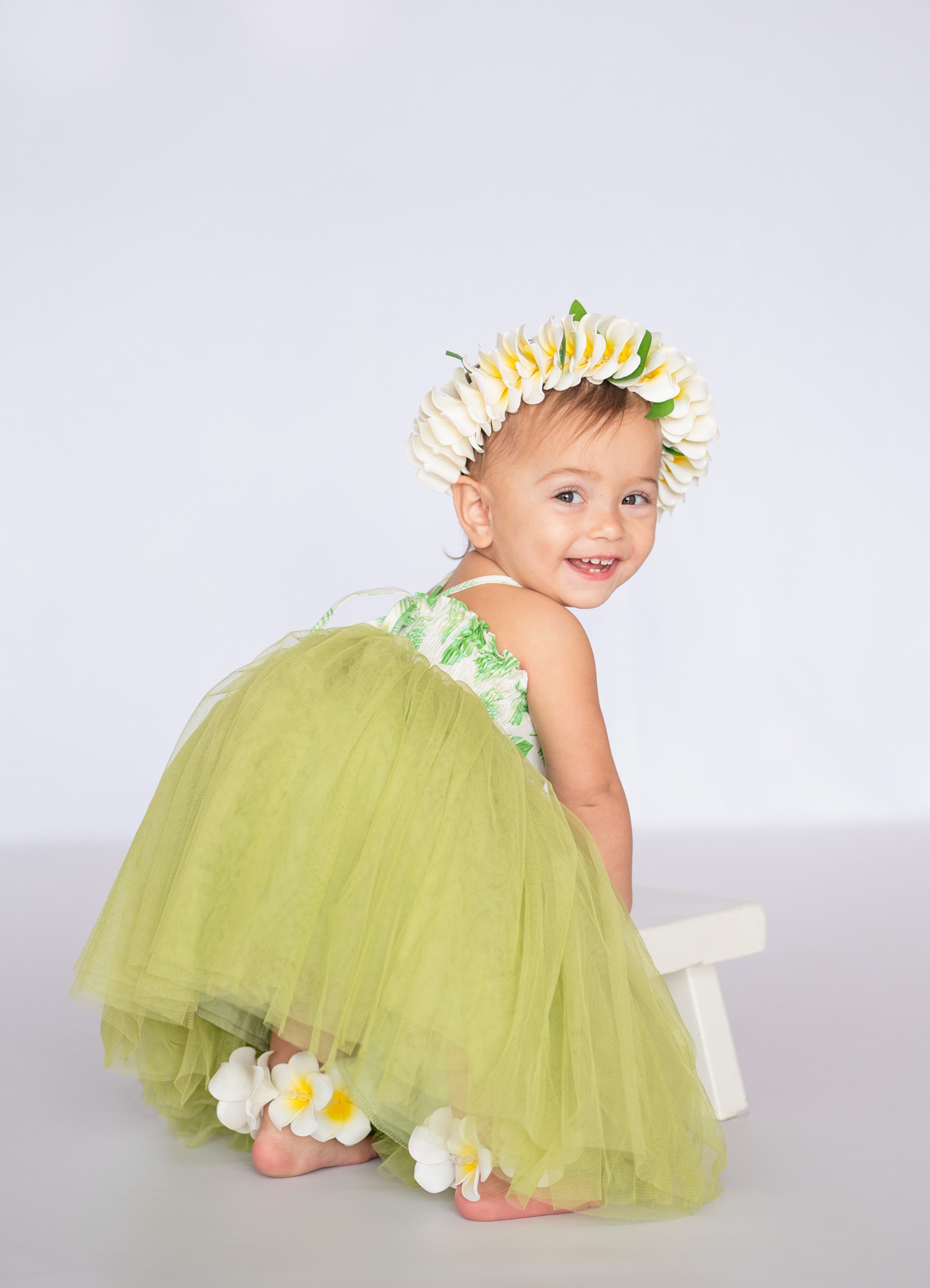 1st Birthday Studio Session with natural light by Bartlesville Photographer Kristi Bray