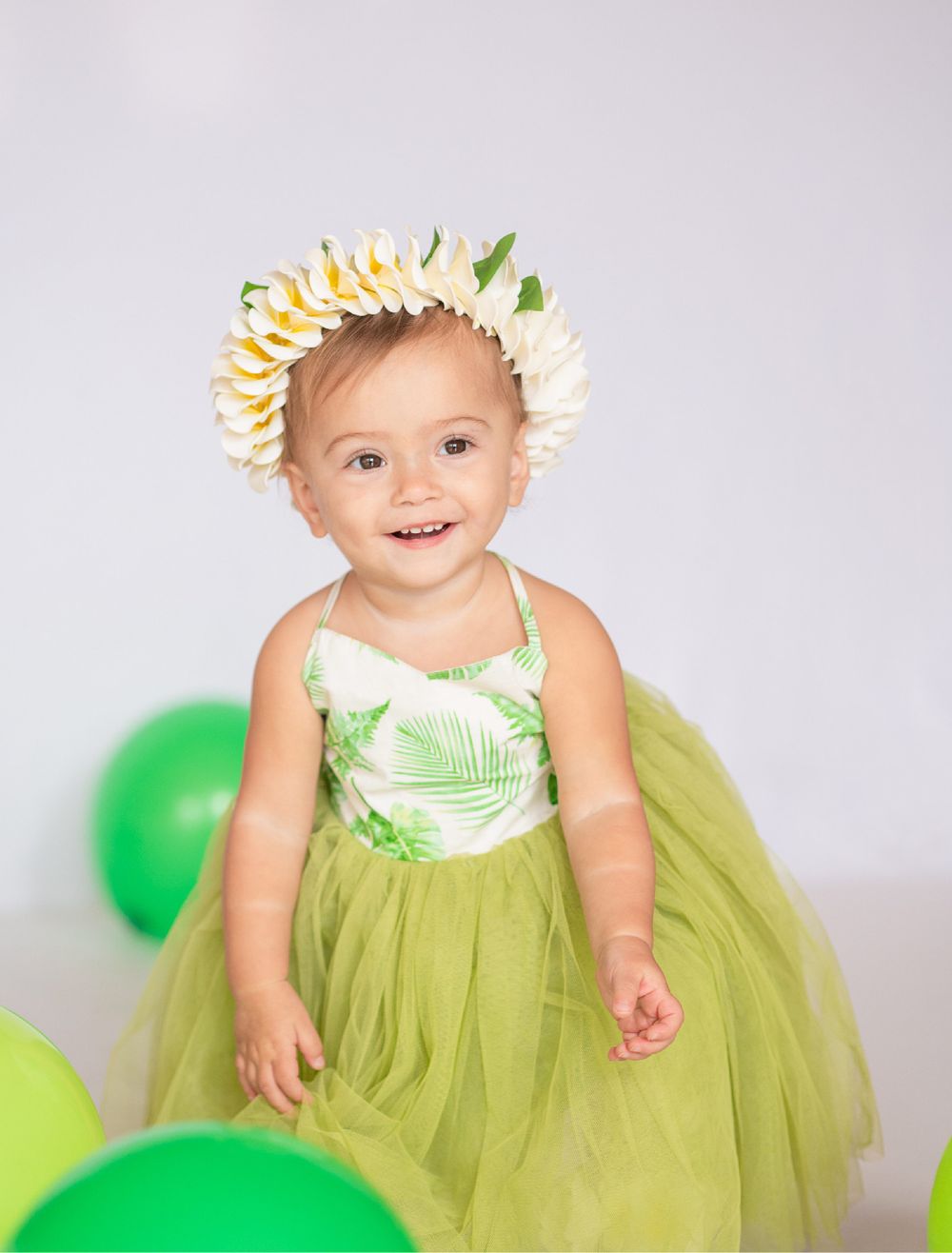 1st Birthday Studio Session with natural light by Bartlesville Photographer Kristi Bray