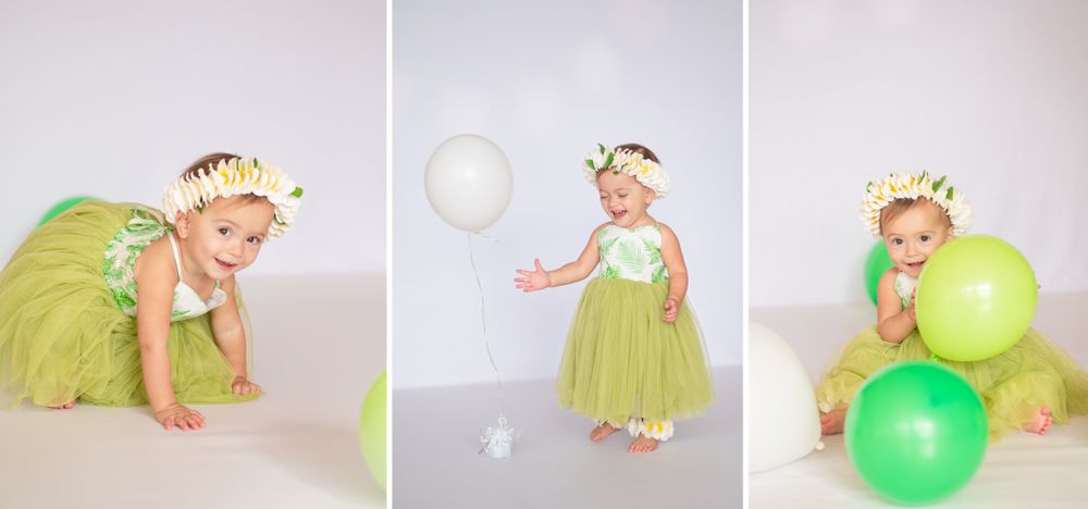1st Birthday Studio Session with natural light by Bartlesville Photographer Kristi Bray