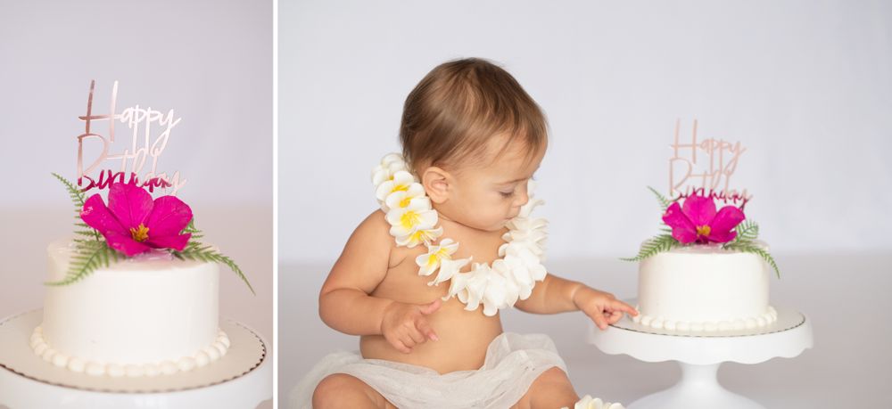 1st Birthday Studio Session with natural light by Bartlesville Photographer Kristi Bray