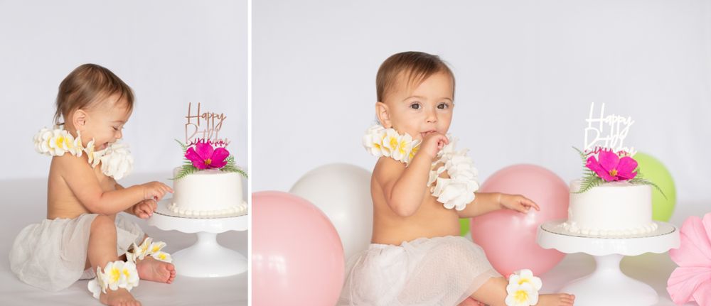 1st Birthday Studio Session with natural light by Bartlesville Photographer Kristi Bray