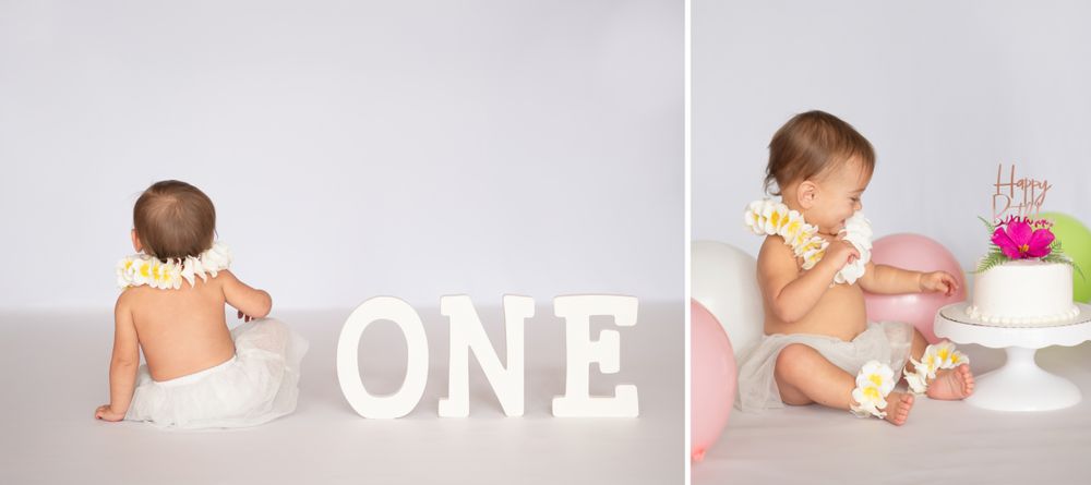 1st Birthday Studio Session with natural light by Bartlesville Photographer Kristi Bray