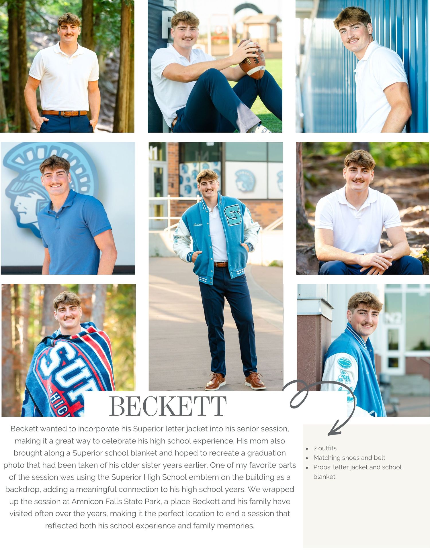 Superior Wisconsin senior grad photographer