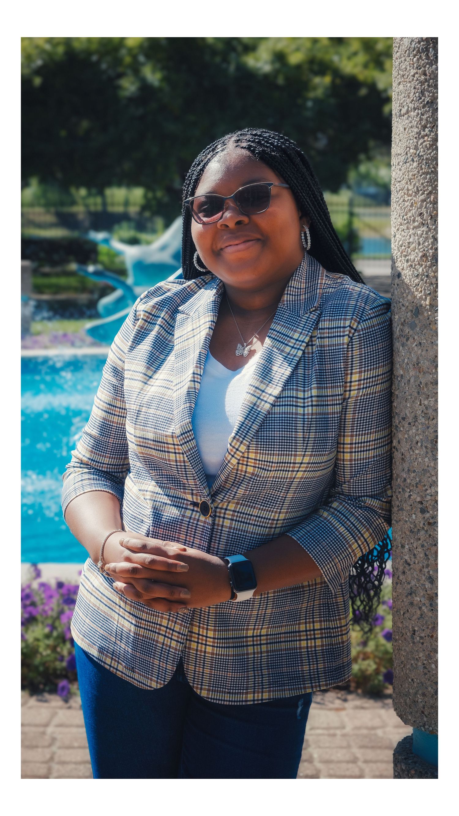 Outdoor fashion and lifestyle portrait session by Ellucid Design Studio LLC Great Lakes Bay Region