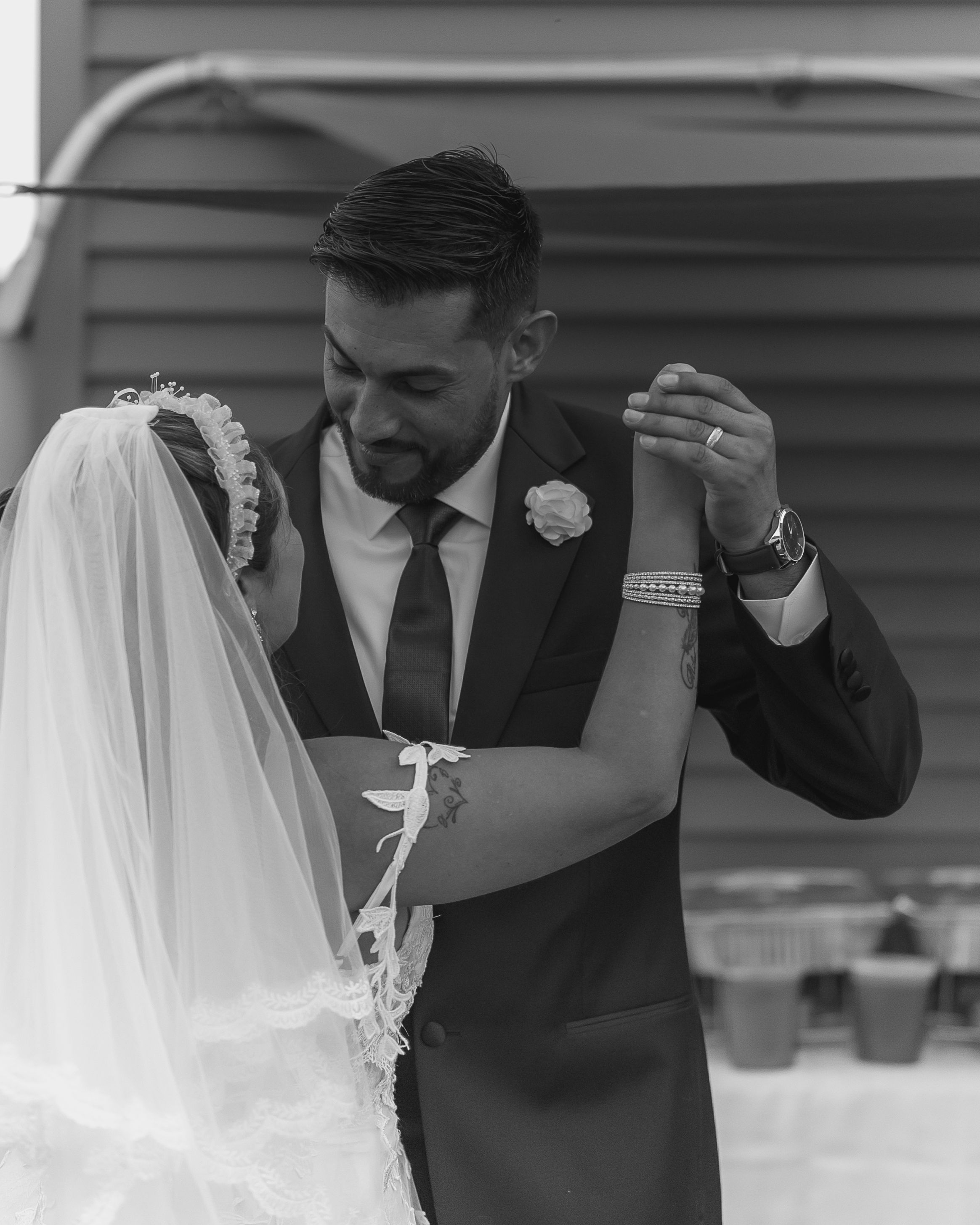 Bride and Groom dancing
