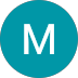 Three blue circles with the letter M in white text arranged in different sizes.