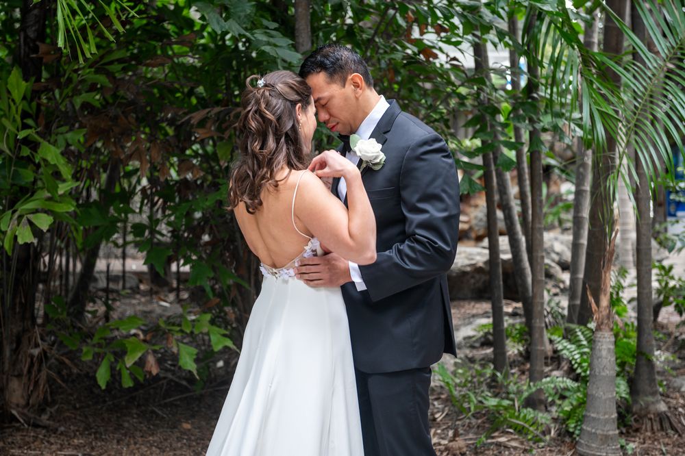 The newlyweds’ first dance on the Bahia Mar terrace – an iconic South Florida wedding photographers’ dream backdrop.