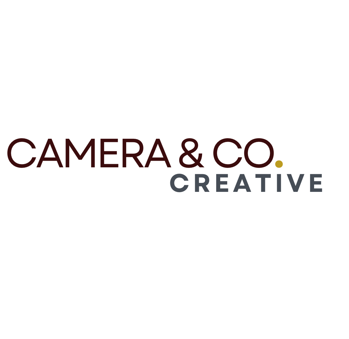 Black text logo reading Camera & Co Creative on white background.