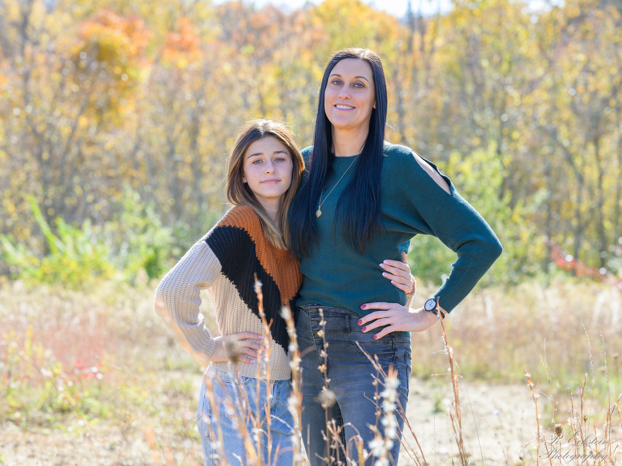 Portrait of a mother and daughter