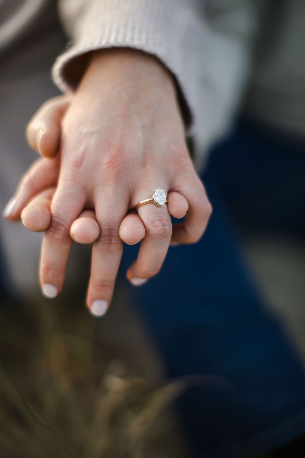 newly engaged couple