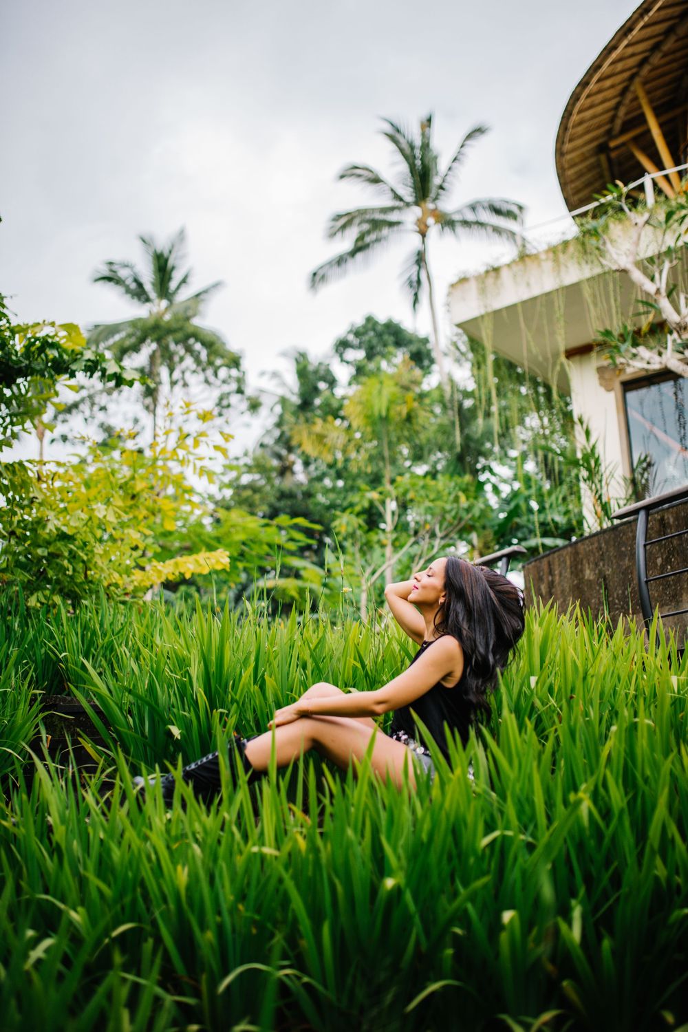 Rice field lifestyle photography in Bali Ubud