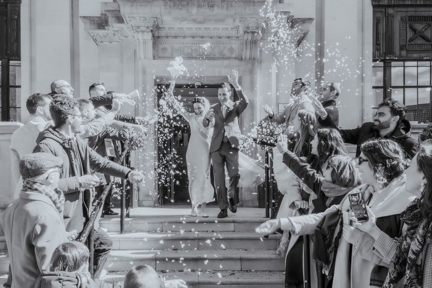 Wedding photography scene