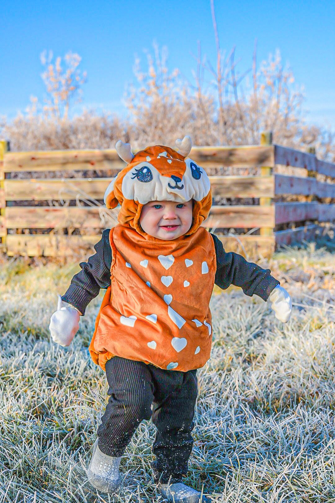 toddler in costume