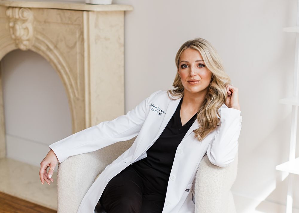 Chicago branding session of a nurse aesthetician