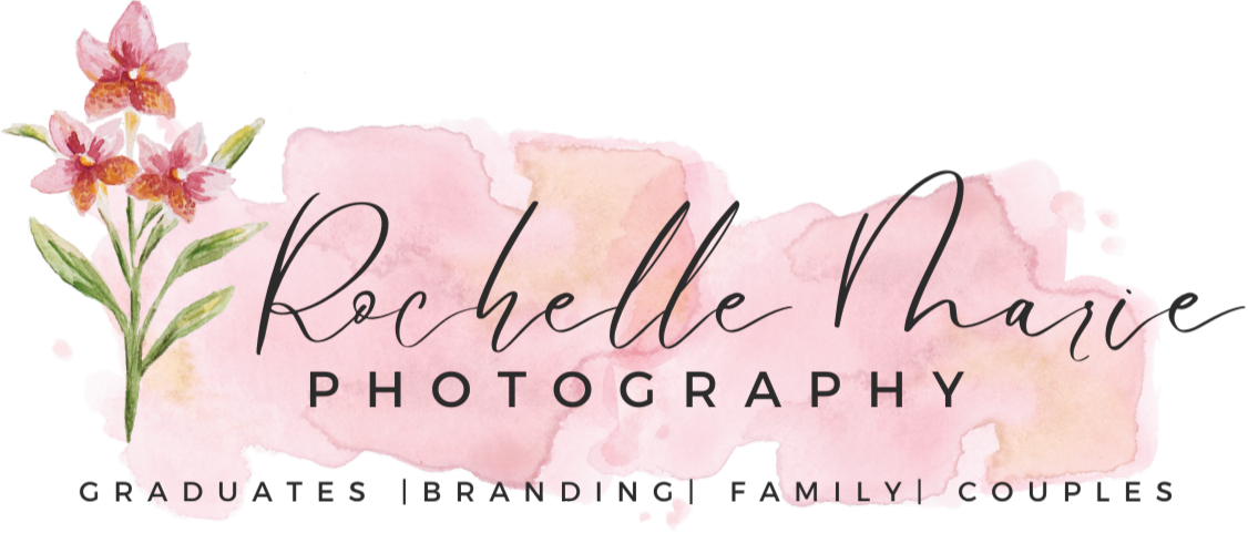 Rochelle Marie Photography logo—PNW portrait photographer for graduates, families, couples, and branding sessions.