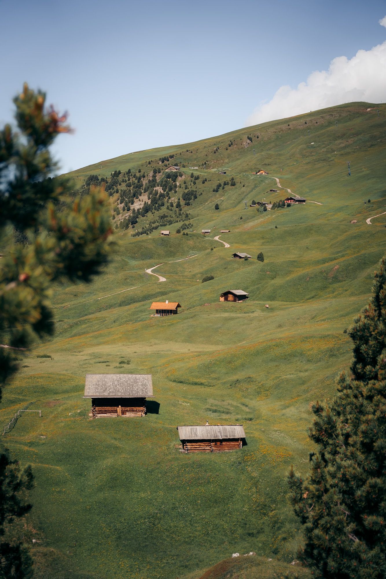 cabane de berger dans les dolomites à seceda