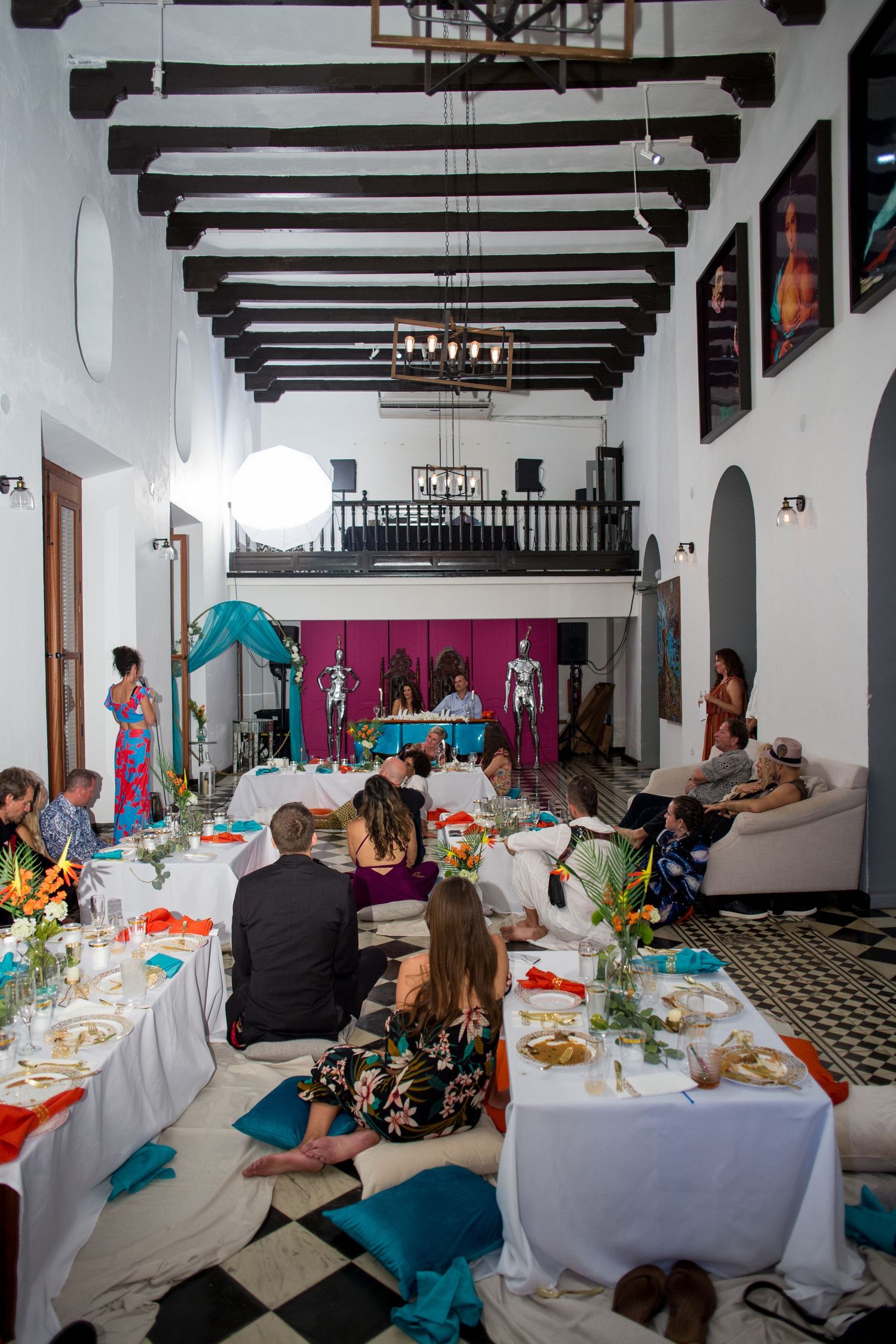 Surprise wedding. Reception. Old San Juan, Puerto Rico.