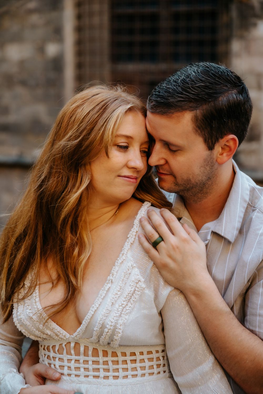 Joyful maternity moment as Kayla & Chad celebrate their baby girl announcement in Old City.
