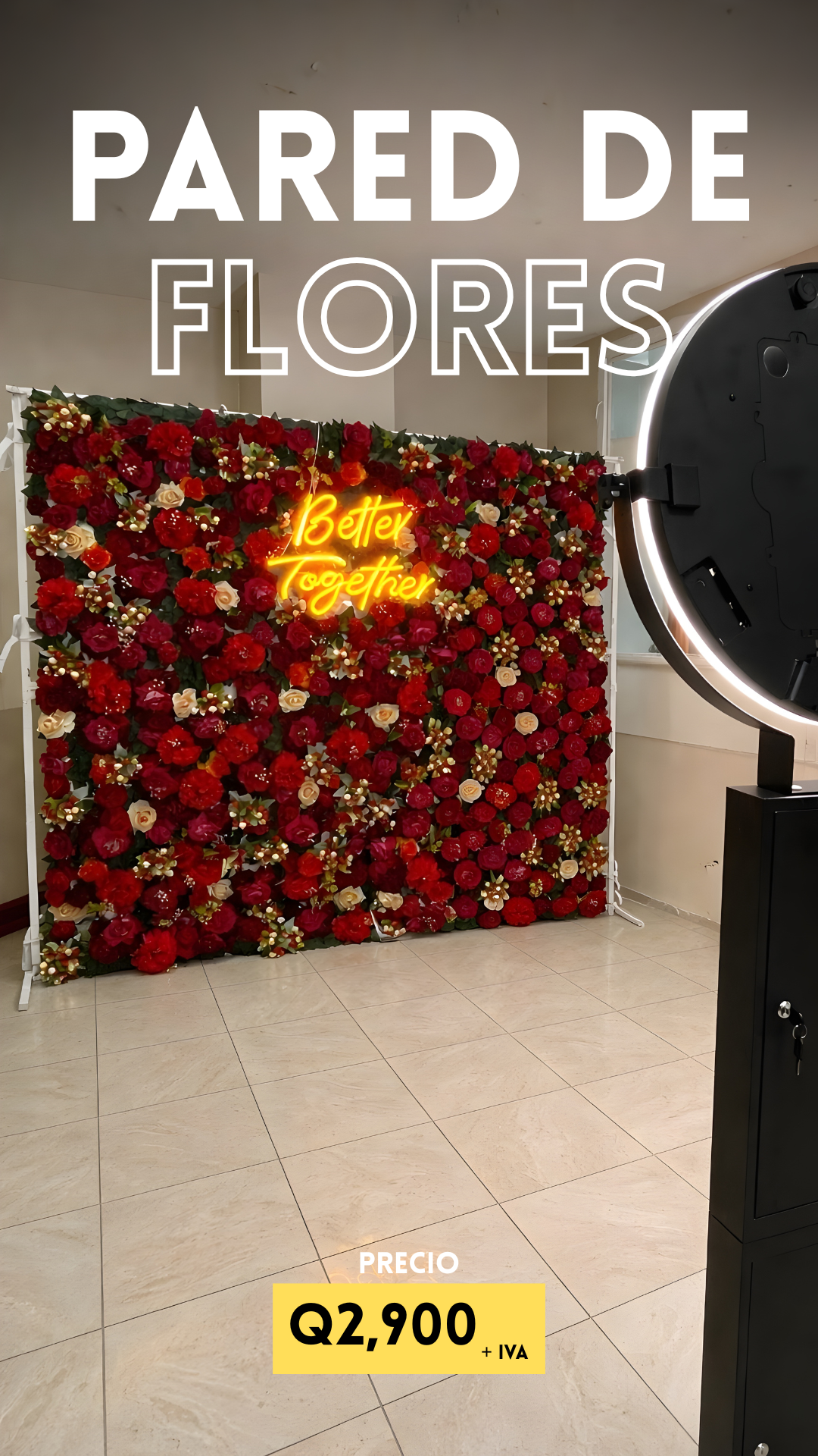 open booth de fotos en Guatemala para eventos y celebraciones