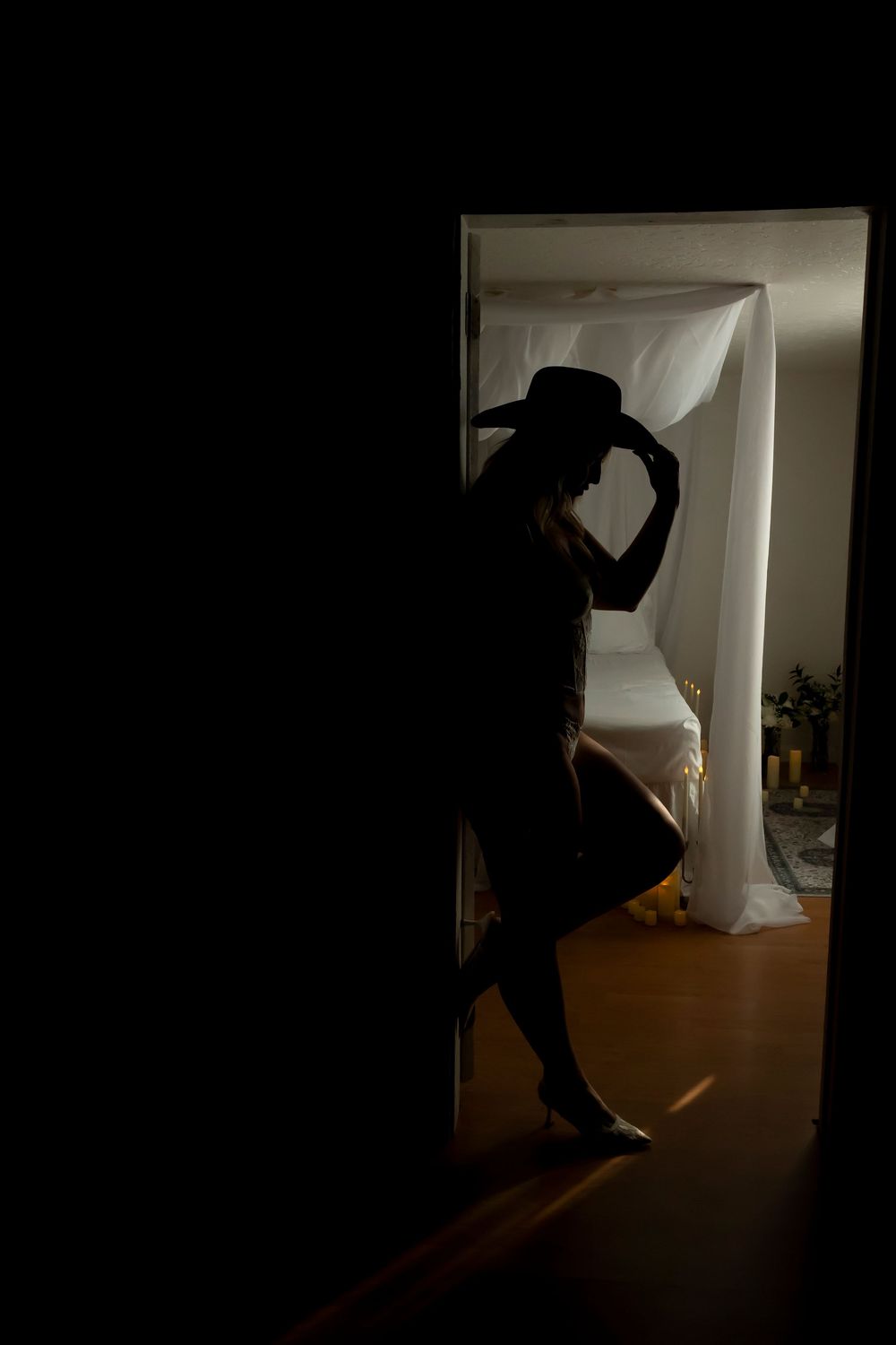 Boudoir Boise Idaho silhouette