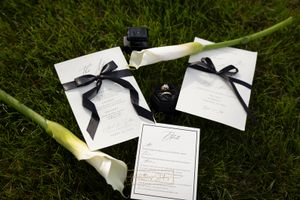 wedding details and florals milestones planning black and white formal