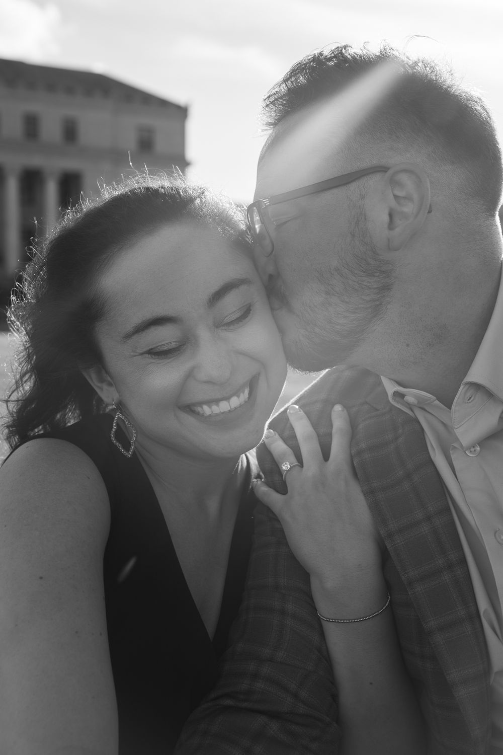 couple capturing memories at a special event